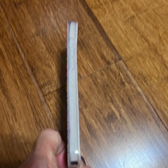 Plastic 13 Pro Max iPhone phone case. Pastel swirl design - Picture 3 of 15